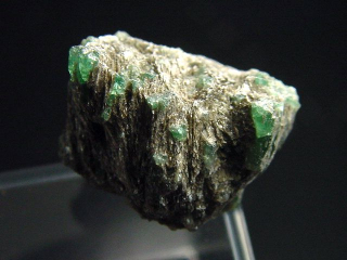 Emerald crystal specimen 19 mm - Habachtal, Austria