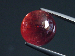 Rubellite / red Tourmaline 4,78 Ct. round cabochon Brazil