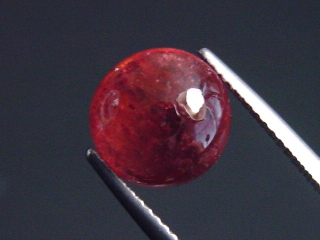 Rubellite / red Tourmaline 4,78 Ct. round cabochon Brazil