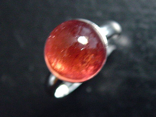 Rubellite Tourmaline Ring 4,78 Ct. cabochon 925 Silver - open / any size
