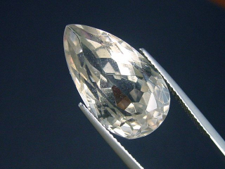 Clear Quartz 17,36 Ct. faceted Galenstock, Switzerland