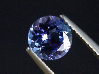 Tansanit 1,20 Ct. Rund 7 mm - feinstes Blauviolett