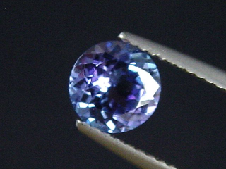 Tansanit 1,20 Ct. Rund 7 mm - feinstes Blauviolett