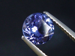 Tansanit 1,32 Ct. Rund 7 mm - feinstes Blauviolett