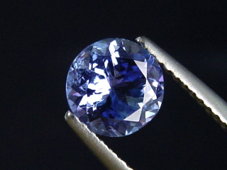 Tansanit 1,28 Ct. Rund 7 mm - feinstes Blauviolett