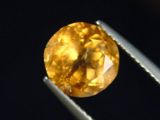 Imperialtopas / Imperial Topas 3,66 Ct. Rund 9 mm Brasilien