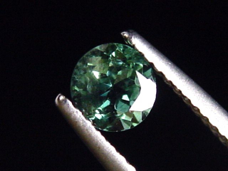 Indigolith / blauer Turmalin 0,78 Ct. Rund 5 mm Brasilien