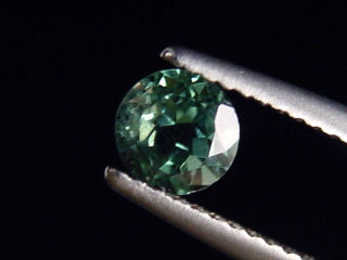 Indigolith / blauer Turmalin 0,78 Ct. Rund 5 mm Brasilien