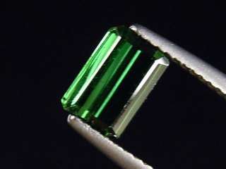 Verdelith / grüner Turmalin 1,23 Ct. Oktagon 8 x 5 mm Brasilien