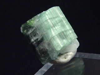 Turmalin Kristall zweifarbig 13 mm blau und grün - Minas Gerais, Brasilien