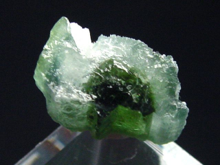 Turmalin Kristall zweifarbig 13 mm blau und grün - Minas Gerais, Brasilien
