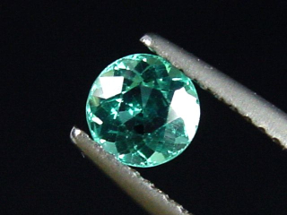 Apatit 0,71 Ct. türkisblau - Rund 5 mm