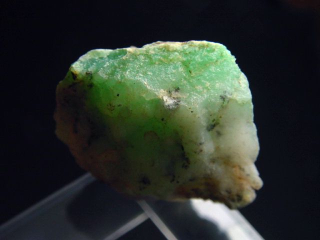 Chrysopras Stufe 36 mm feine Farbe - Kivuma, Tansania