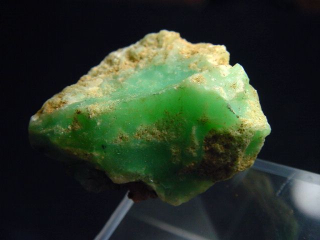 Chrysopras Stufe 32 mm feine Farbe - Kivuma, Tansania