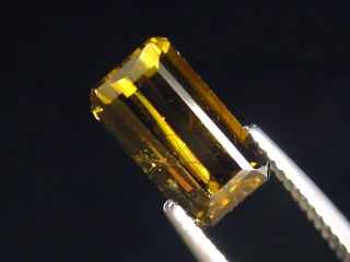 Dravit / brauner Turmalin 2,34 Ct. Oktagon 10 x 5,5 mm Brasilien