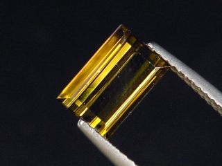 Dravit / brauner Turmalin 2,23 Ct. Baguette 9 x 6 mm Brasilien