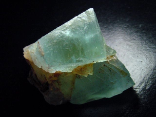 Fluorite crystal 63 mm aqua blue - Grube Hesselbach, Schwarzwald, Germany
