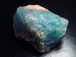 Fluorite crystal 55 mm aqua blue - Grube Hesselbach, Schwarzwald, Germany