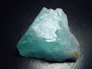 Fluorite crystal 50 mm aqua blue - Grube Hesselbach, Schwarzwald, Germany