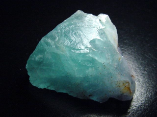 Fluorite crystal 50 mm aqua blue - Grube Hesselbach, Schwarzwald, Germany