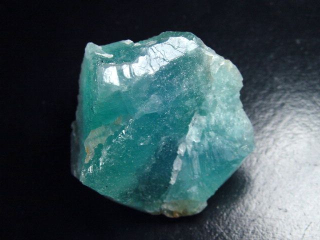 Fluorit Kristall 49 mm aquamarinblau - Grube Hesselbach, Schwarzwald, D