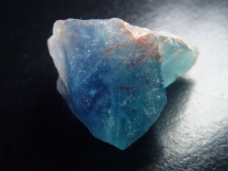 Fluorite crystal 44 mm aqua blue - Grube Hesselbach, Schwarzwald, Germany