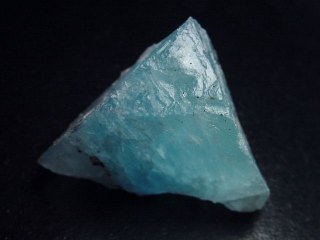 Fluorite crystal 47 mm aqua blue - Grube Hesselbach, Schwarzwald, Germany