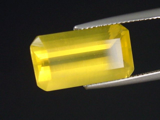 Fluorit 8,87 Ct. intensive orange Farbe Oktagon Argentinien