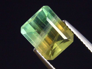 Preview: Fluorite 4,50 Ct. bicolor octagon Brazil