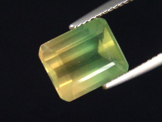 Preview: Fluorite 4,49 Ct. bicolor octagon Brazil