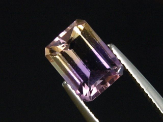 Preview: Ametrin 2,03 Ct. seltene Naturfarbe 8,5 x 6,5 mm Oktagon