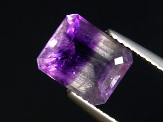 Amethyst with clear Quartz 2,80 Ct. bicolor octagon