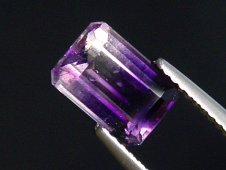 Amethyst with clear Quartz 1,69 Ct. bicolor octagon