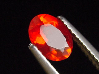 Preview: Feueropal 0,56 Ct. Oval 7 x 5 mm Mexiko
