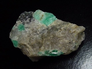 Emerald specimen 58 mm rich - Haramosh mtns., Gilgit, Pak.