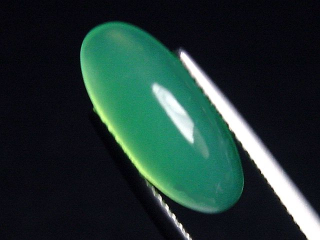 Preview: Chrysopras 4,25 Ct. Oval Cabochon Brasilien