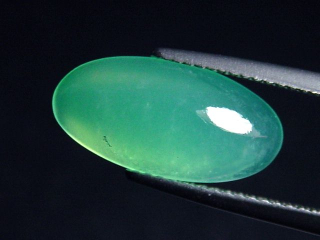 Preview: Chrysopras 4,44 Ct. Oval Cabochon Brasilien