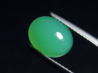 Preview: Chrysopras 2,54 Ct. Oval Cabochon Brasilien