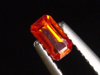 Zinkit 0,72 Ct. Oktagon facettiert - Schlesien, Polen