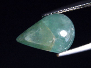 Preview: Grandidierit 3,61 Ct. selten Tropfen Cabochon B-Qualität