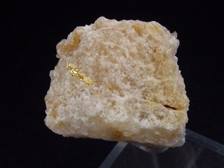 Preview: Gold kristallin in Quarz 25 mm Brusson, Val d'Aosta, Italien