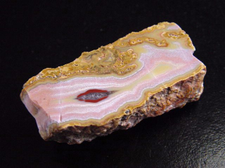 Achat Geode 47 mm mit schönem Farbkontrast - Idar Oberstein, Deutschland