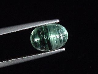 Verdelite Tourmaline cat's eye 3,23 Ct. - oval cabochon Brazil