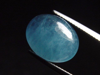 Aquamarin 7,41 Ct. 15 x 12 mm Oval Cabochon