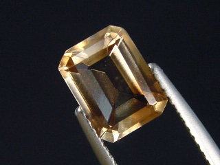 Topas 2,35 Ct. hellbraun Naturfarbe 8,5 x 6,5 mm Oktagon