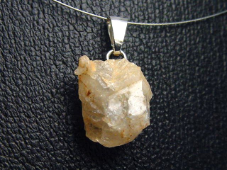 Phenakit Kristall Anhänger 12 mm 925 Silber - Piracicaba, Minas Gerais, Brasilien