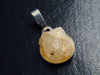 Phenakit Kristall Anhänger 925 Silber 20 mm selten - Piracicaba, Minas Gerais, Brasilien