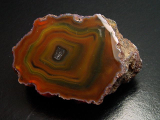 Agate 63 mm fine color contrast Brazil