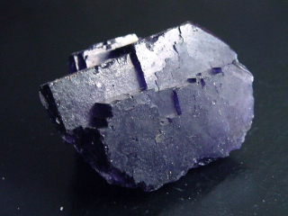 Fluorit Kristall Stufe 45 mm feines violett - Muzquiz, Mexiko