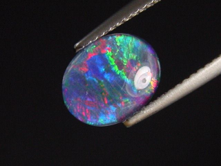 Opal / Edelopal 10 x 8 mm Oval Cabochon Triplette - Australien